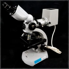 Zeiss Standard Fluorescence Binocular Microscope+Planapo 40X 10X 40X Lot G