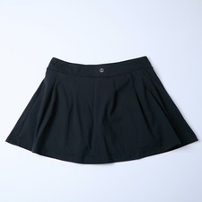 Lands End Active High Impact Skort Black Size Tennis Pickleball XL 14-16