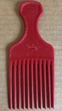 VTG Goody Hair Pick Plastic Pink Crocodile Textured 6.5 Lift Volume USA Red