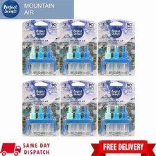 Image of 6 X Febreze 3Volution Plug In Refills Perfect Scents Air Freshener Mountain Air