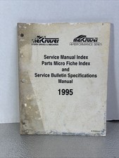 MerCruiser Service Manual Index Parts Micro Fiche Index 1995 90-806935950 195