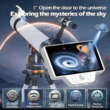 5" IPS Display Screen WiFi Astronomical Telescope Electronic Eyepiece Camera;