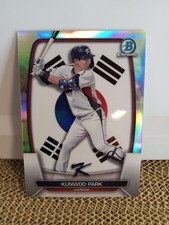 2023 Bowman Chrome - Wbc Flag Refractor Kunwoo Park #WBC-18 Refractor /499 (RC)