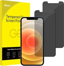 JETech Privacy Screen Protector for iPhone 12/12 Pro Pro, Black 