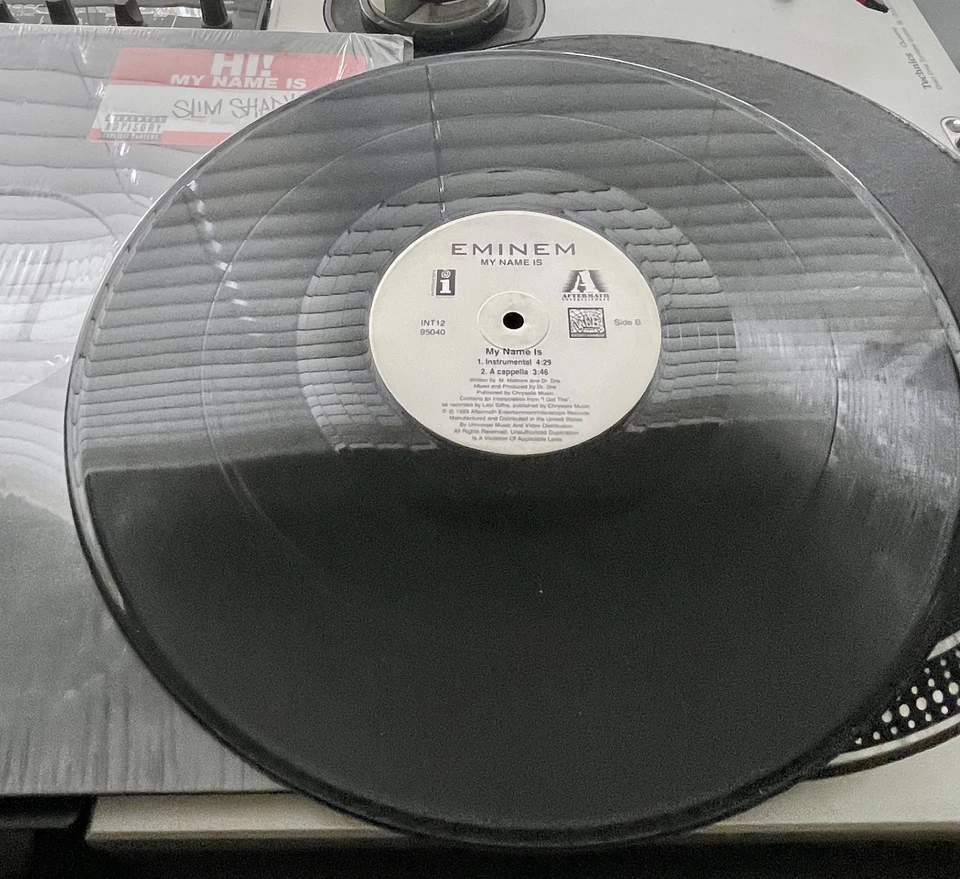 Eminem - My Name Is OG 1998 Press 12" PROMO In OG Cover VG+/VG+ SHK - Image 2 of 2