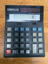 Vintage Casio DS-10E high power Solar 10 digit electronic calculator - Large