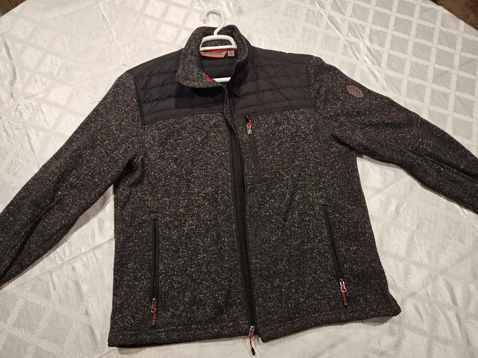 Free Country Sweater Fleece Zip Up Jacket - Mens Extra Large Great Jacket