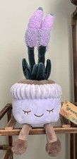 ULTRA RARE Greenhouse by Russ 12  Lilac Orchid Lavender Potted Plant Plush NWT