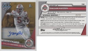 2023 Bowman U Chrome Prospect Gold Refractor /50 Dallan Hayden #134 Auto