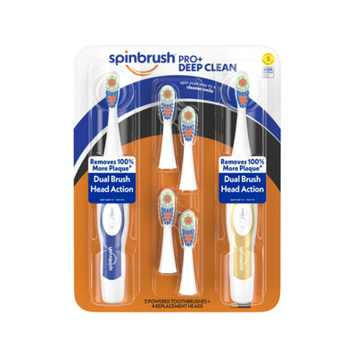 #ad #ad 2 Arm amp; Hammer Spinbrush Pro Clean Dual Action Battery Toothbrush Med Bristle $31.99