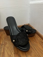 Tory Burch Black Mule Sandals Size 8.5