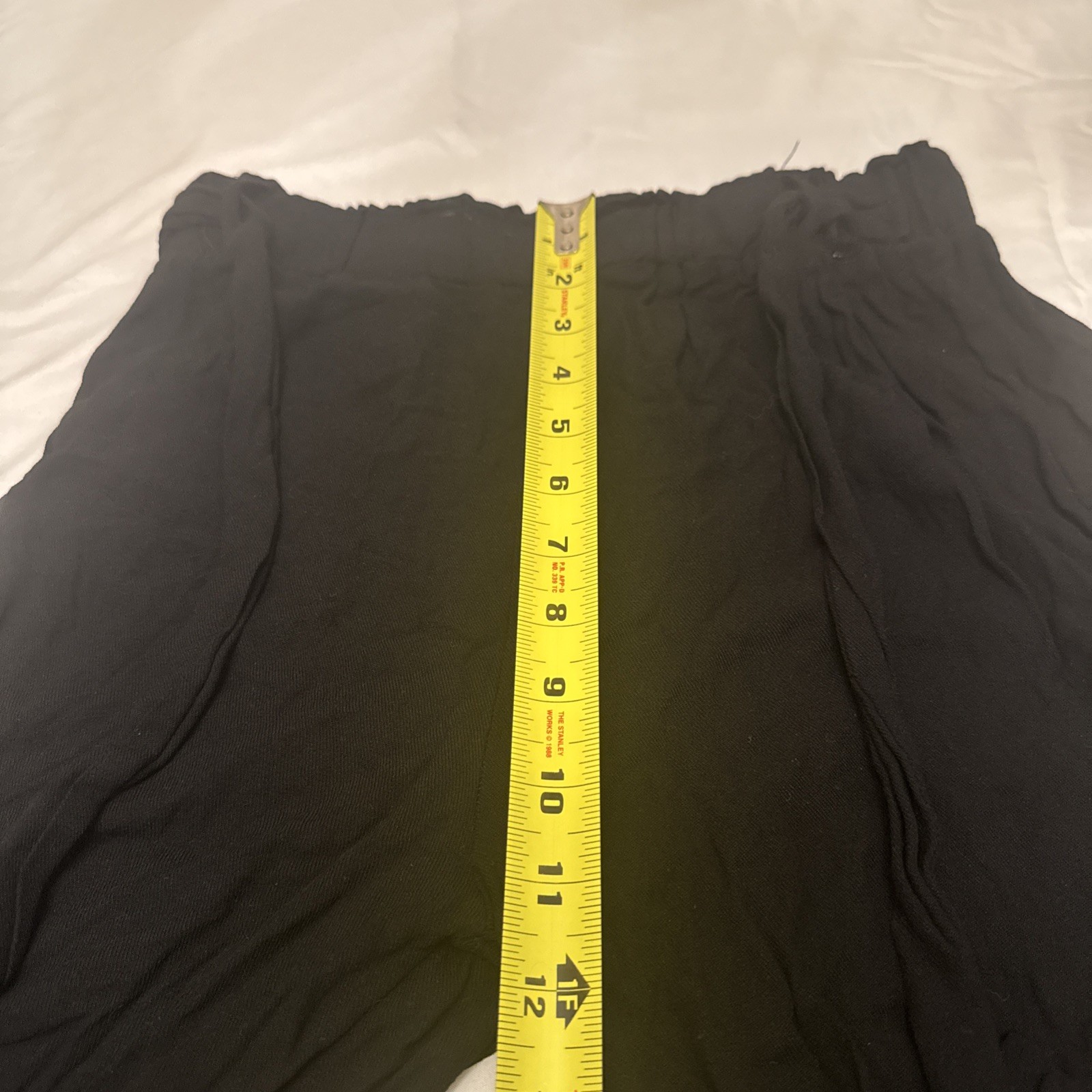 Mieva Black Wide Leg Pants Elastic Paperbag Waist Relaxed Flowy Trousers image 4