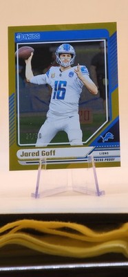 2024 Panini Donruss - Jared Goff #200 Gold Press Proof /50