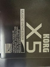 Korg X5 Music Synthesizer 61 Key with Power Supply