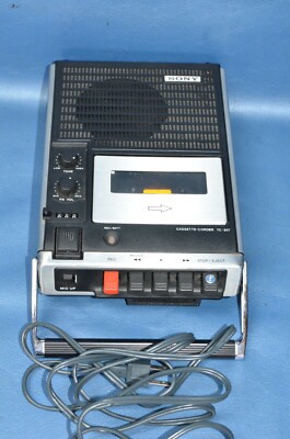 Vintage Sony TC-207 Cassette-Corder Tape Recorder Player w/ Cord