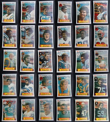 1980 Stop-N-Go 3D Football Stars Football Cards U You Pick From List 1-48