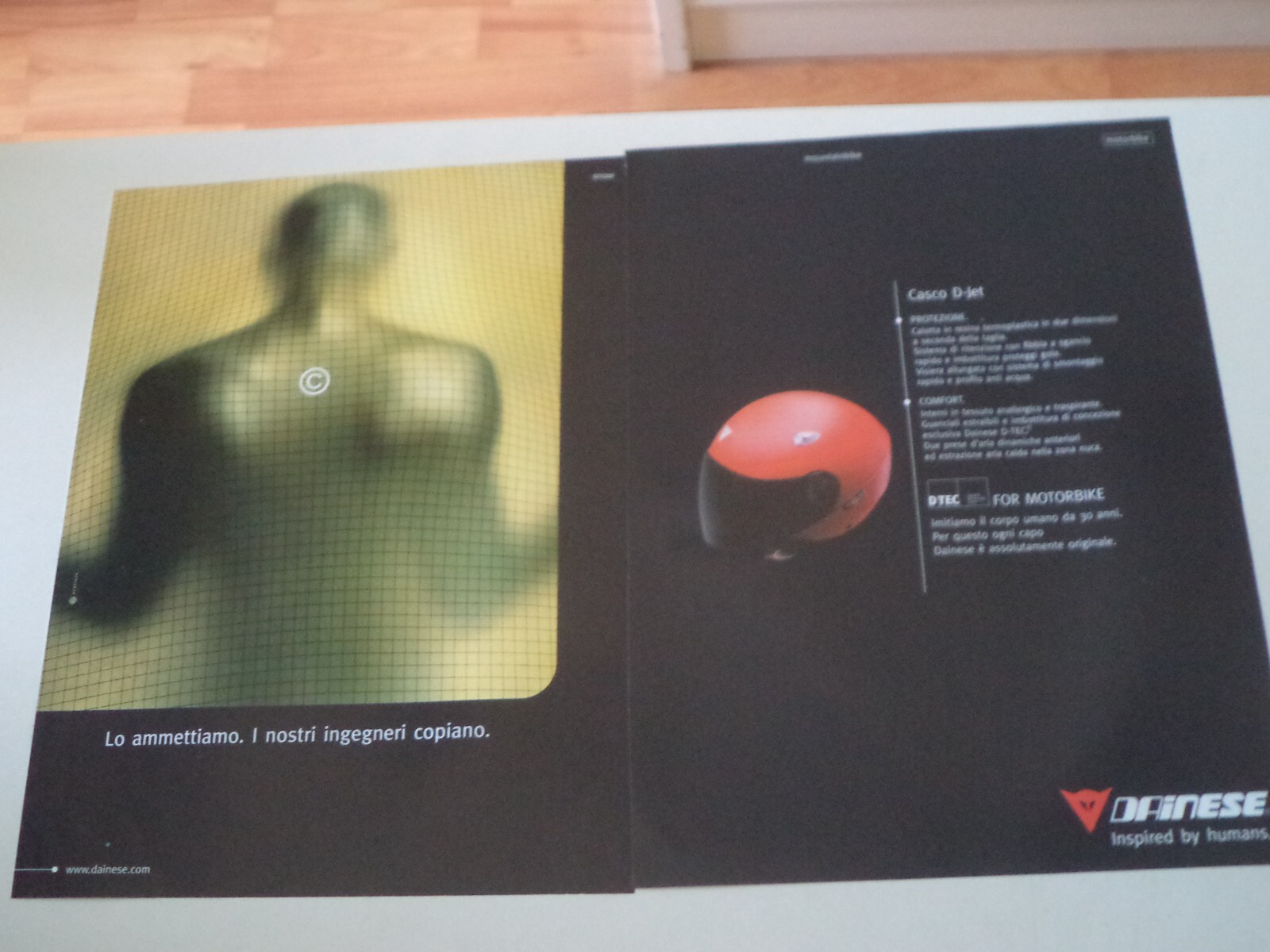 advertising Pubblicità 2002 CASCO HELMET DAINESE D-JET