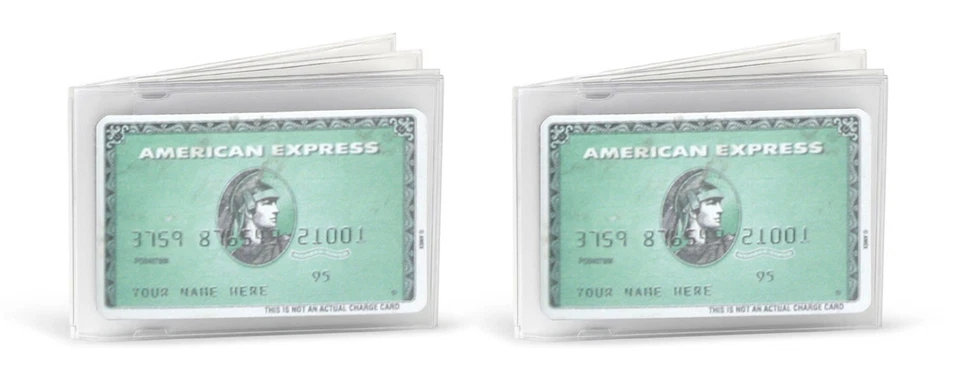 Juegos de 2 insertos de repuesto de vinilo de plástico de alta resistencia para billetera plegable Foto 4 de 4