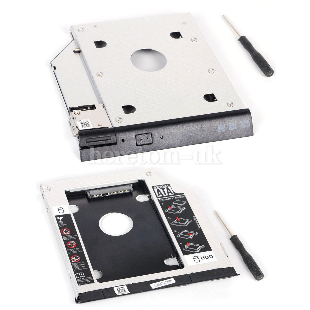 2nd HD HDD SSD Hard Drive Caddy for Dell Latitude E6420 E6430s