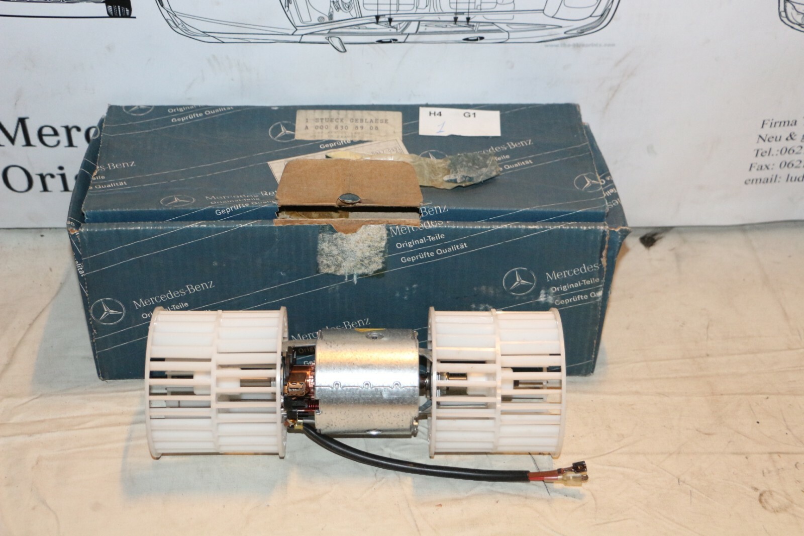 New Original Bosch Kupefläktmotor 24V Fan 0130111021 A0008308908  