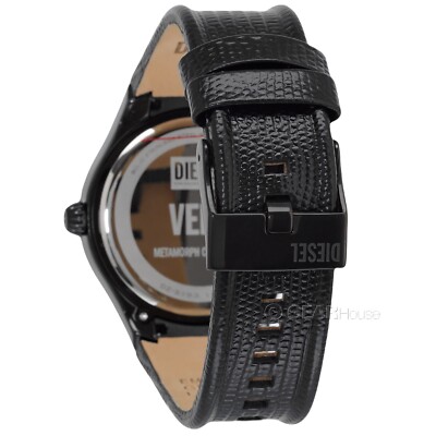 DIESEL Metamorph Vert Mens Watch, Black Dial, Reptilian Embossed 