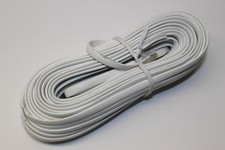 Replacement Telephone Modular Cable Extension Phone Cord Line Wire White