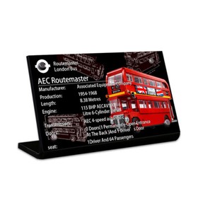 Display King - Display plaque for Lego London Bus 10258
