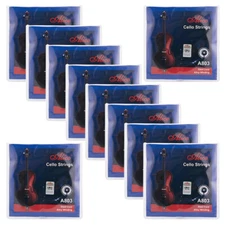 10Sets Alice Cello Strings ADGC Steel Core Cupronickel Alloy Wound 4/4 A803
