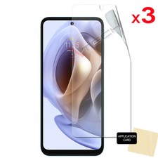 3 Pack CLEAR Screen Protector Cover Guards for Motorola Moto G31 G32 G41