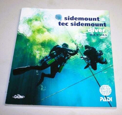 Padi New Sidemount Tec Diver manual scuba diving book New - Afbeelding 1 van 4