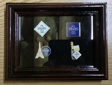 Hard Rock Olympic Disney Pin Wood Display Frame For 4 To 6 Pins Frame Only