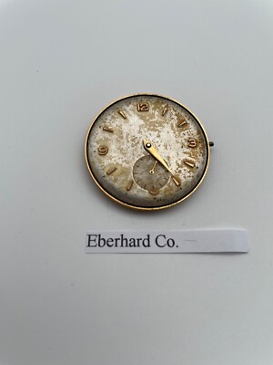 EBERHARD MOVEMENT UHRWERK MEN HERREN ZIFFERBLATT DIAL HAND SET VINTAGE HERRENUHR