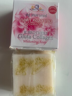 K Brothers Gluta Collagen For Black Spot Whitening soap 50g x 4 bars