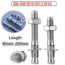 Stainless Steel Through Bolts Wall Expansion Anchor Bolts 6mm 8mm 10mm 12mm 16mm