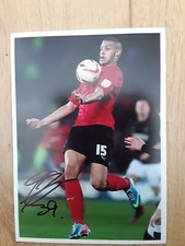 Rudy Gestede Cardiff City Hand Signed 7x5 bordered photo Autograph