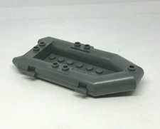 LEGO: inflatable boat canoe - ref 30086 dark bluish grey - set 7625 7046 