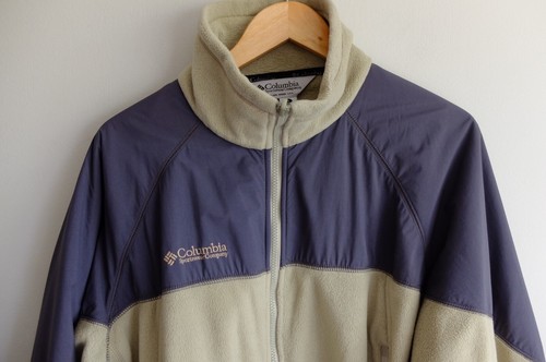 Vintage Columbia Fire ridge 2 in 1 Shell fleece jackets XL Grey Orange Y2K - Picture 7 of 14