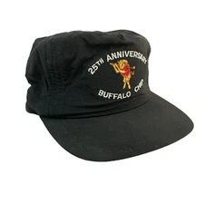 25th Anniversary Buffalo Chip Colorado Leisure Sports Black Strapback Hat Cap