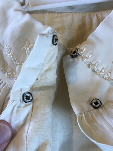 Vintage Rare 1940s Silk Christening Coat Boy Girl Lined Hand Embroidery - Picture 5 of 8