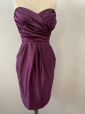 Dark Purple short dress with pockets Size 12 Party Dress Cocktail Dress | eBay Dark Purple short dress with pockets Size 12 Party Dress Cocktail Dress | eBay