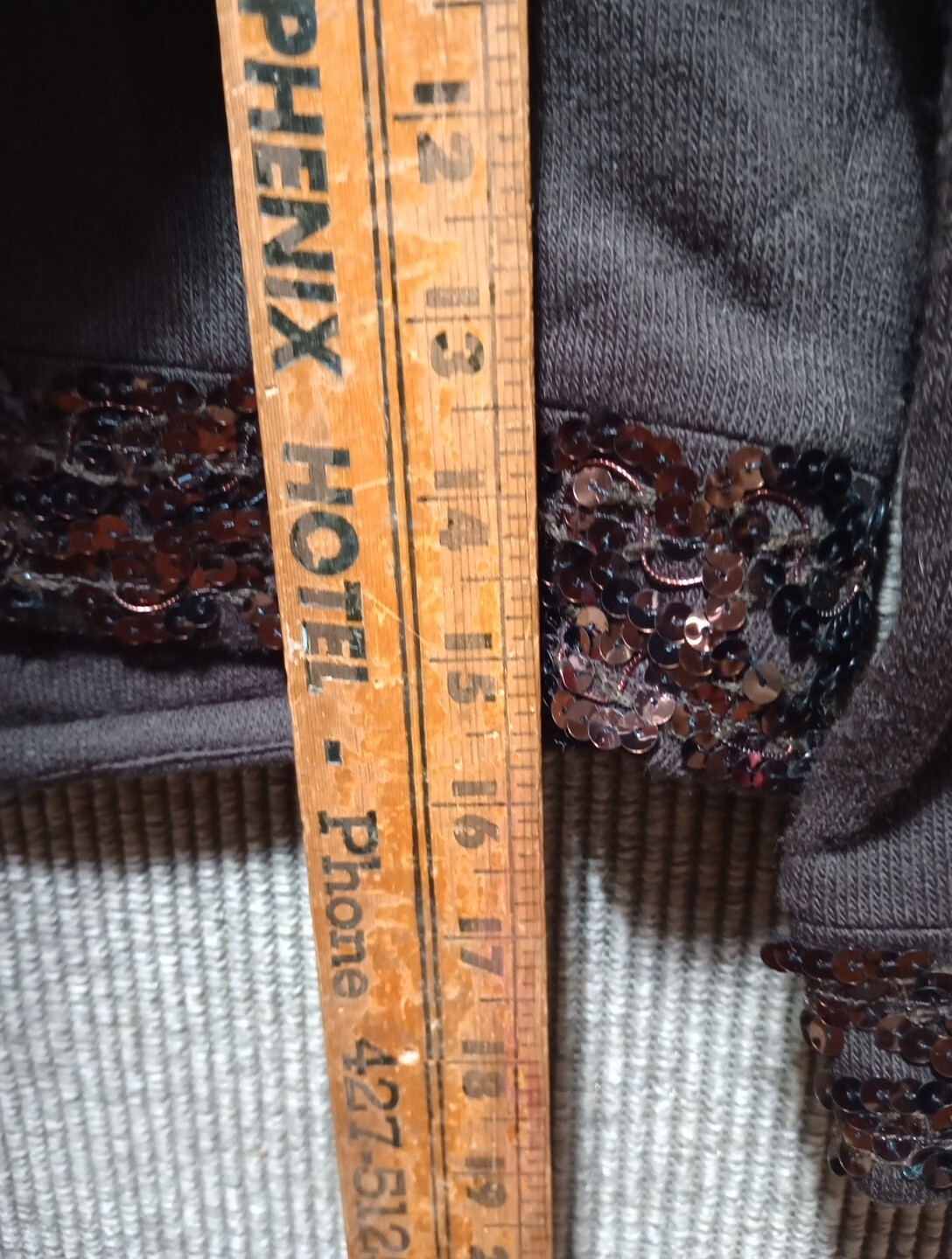 Parameter Cropped Sequence Cardigan Brown Size Sm… - image 11