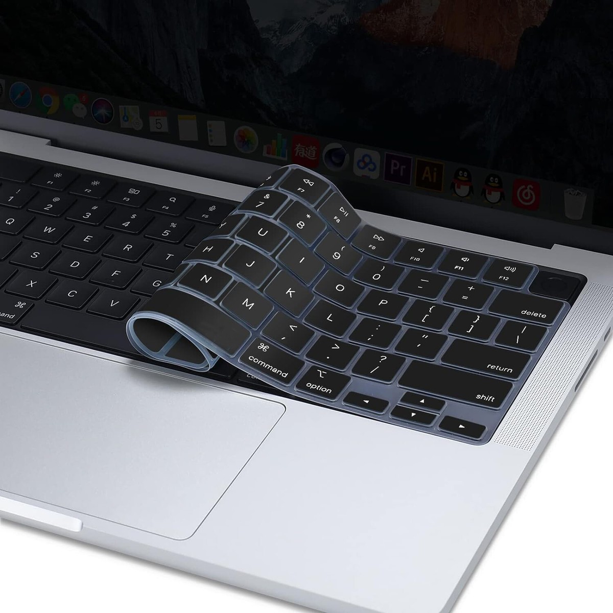 Soft Silicone Keyboard Cover Skin for MacBook Pro 14 16 2023-2021