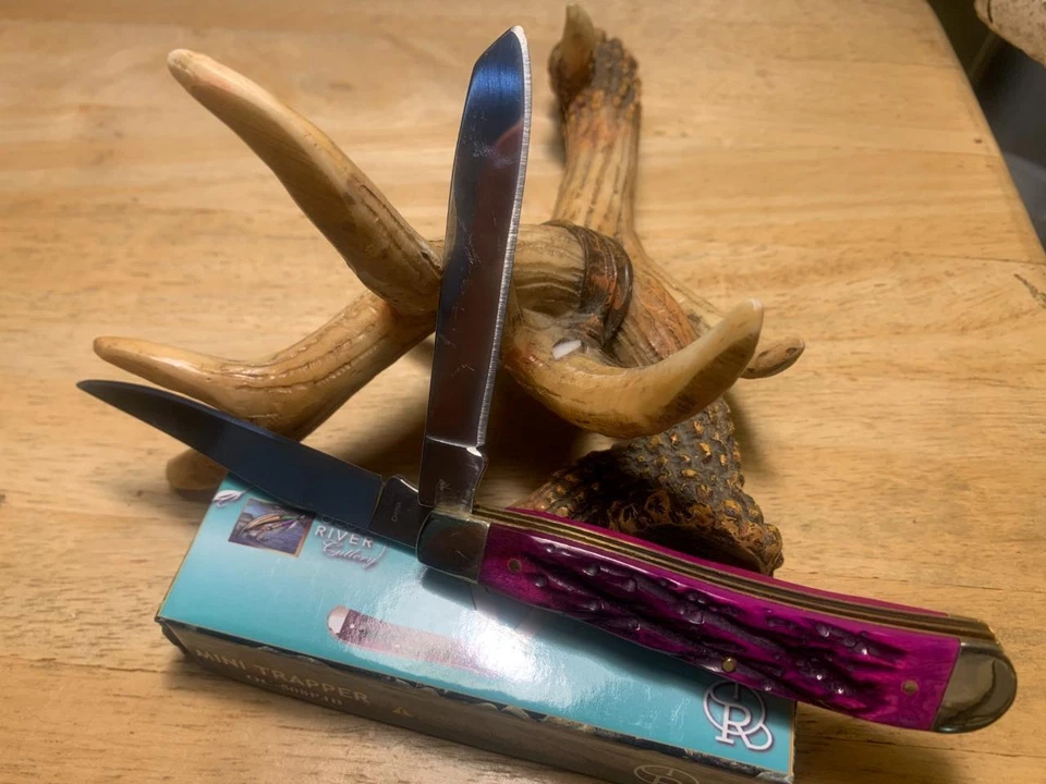 Frost Ocoee River 紫色夹具骨捕手 3 3/4 英寸口袋刀 FOC508PJB — 第 3/4 张图片