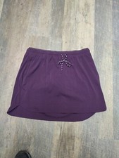 Member's Mark Plum Woven Trek Activewear Skort Women's Sz XXL Nylon Blend NWT