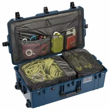 Pelican Indigo 1615 Travel case. Comes with tsa locks, travel cubes, combo lid