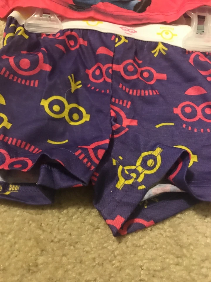 G8 Despicable Me Niños 4/5 Noche Top Y Pantalones Cortos Minions Nuevo Lindo Rosa Rise Of Gru Foto 4 de 4