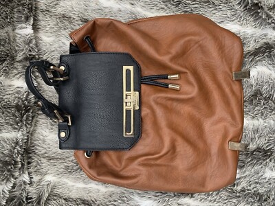 Kurt Geiger Carvela Backpack Black and Tan UK - Main Image