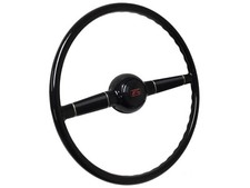 Deluxe 16 Steering Wheel Script Horn Button For 1940 Ford Gm Steering Column Deluxe 16 Steering Wheel Script Horn Button For 1940 Ford Gm Steering Column