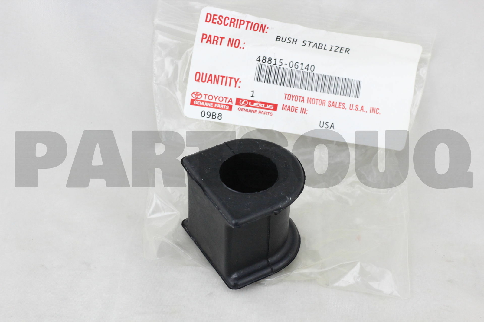 4881506140 Genuine Toyota BUSH, FRONT STABILIZER BAR, NO.1 48815 