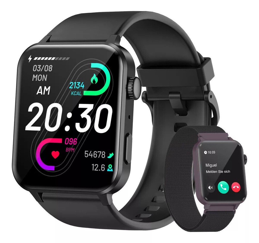 2024 Smart Watch For Men/Women Waterproof Smartwatch Bluetooth iPhone Samsung